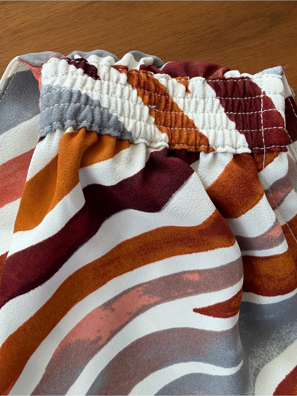 NWT Ann Taylor Zebra Stripe Moroccan Spice Sleeveless Peplum Top Size L Brown - Picture 8 of 16